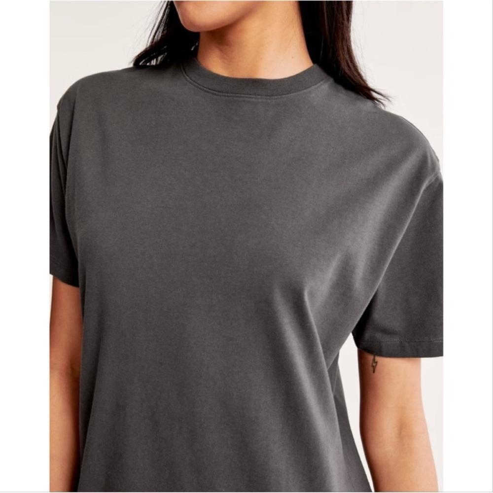 NWT!! Abercrombie & Fitch Charcoal Midi Dress - Picture 3 of 6
